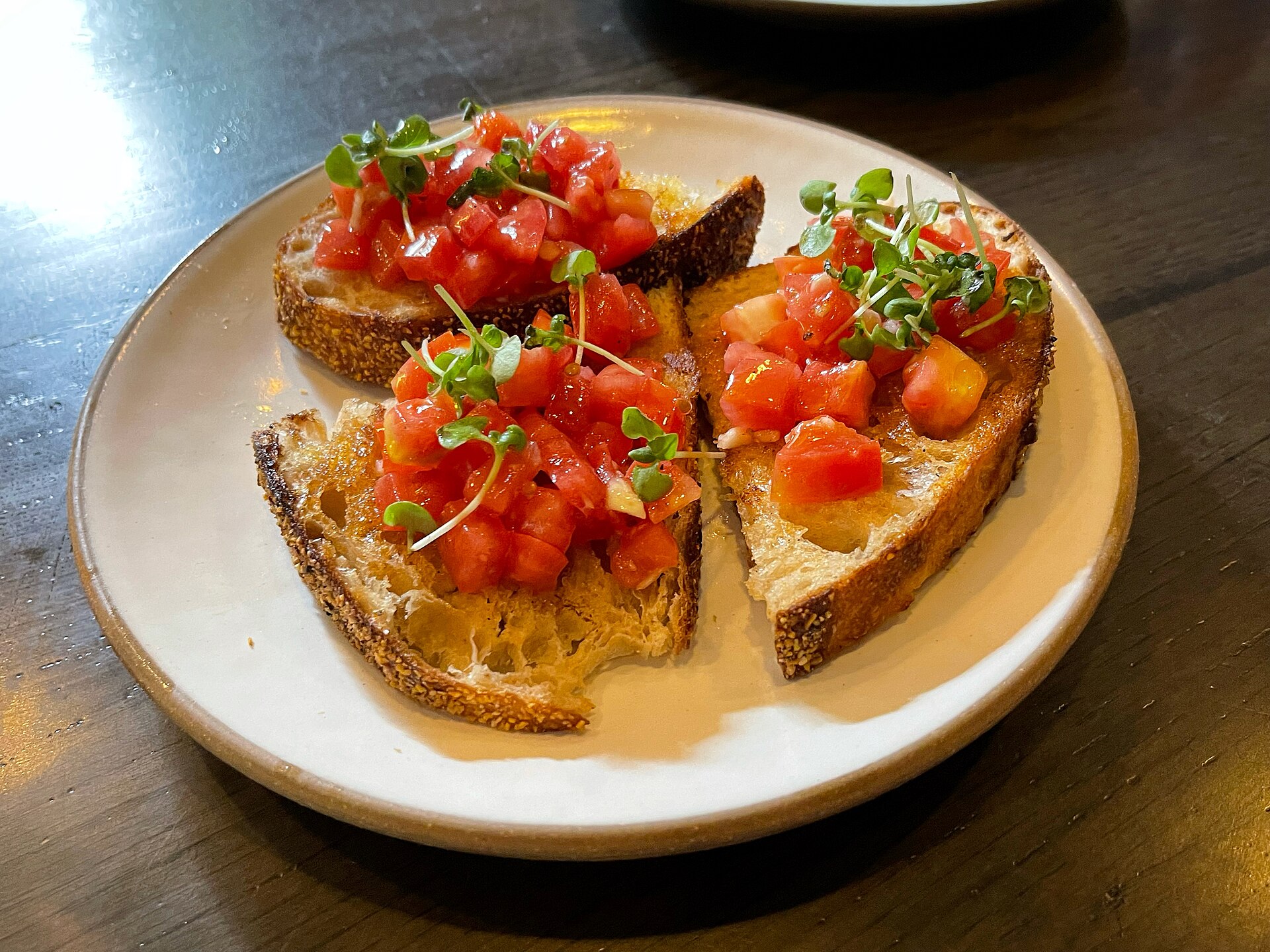 Bruschetta at Bella Vita