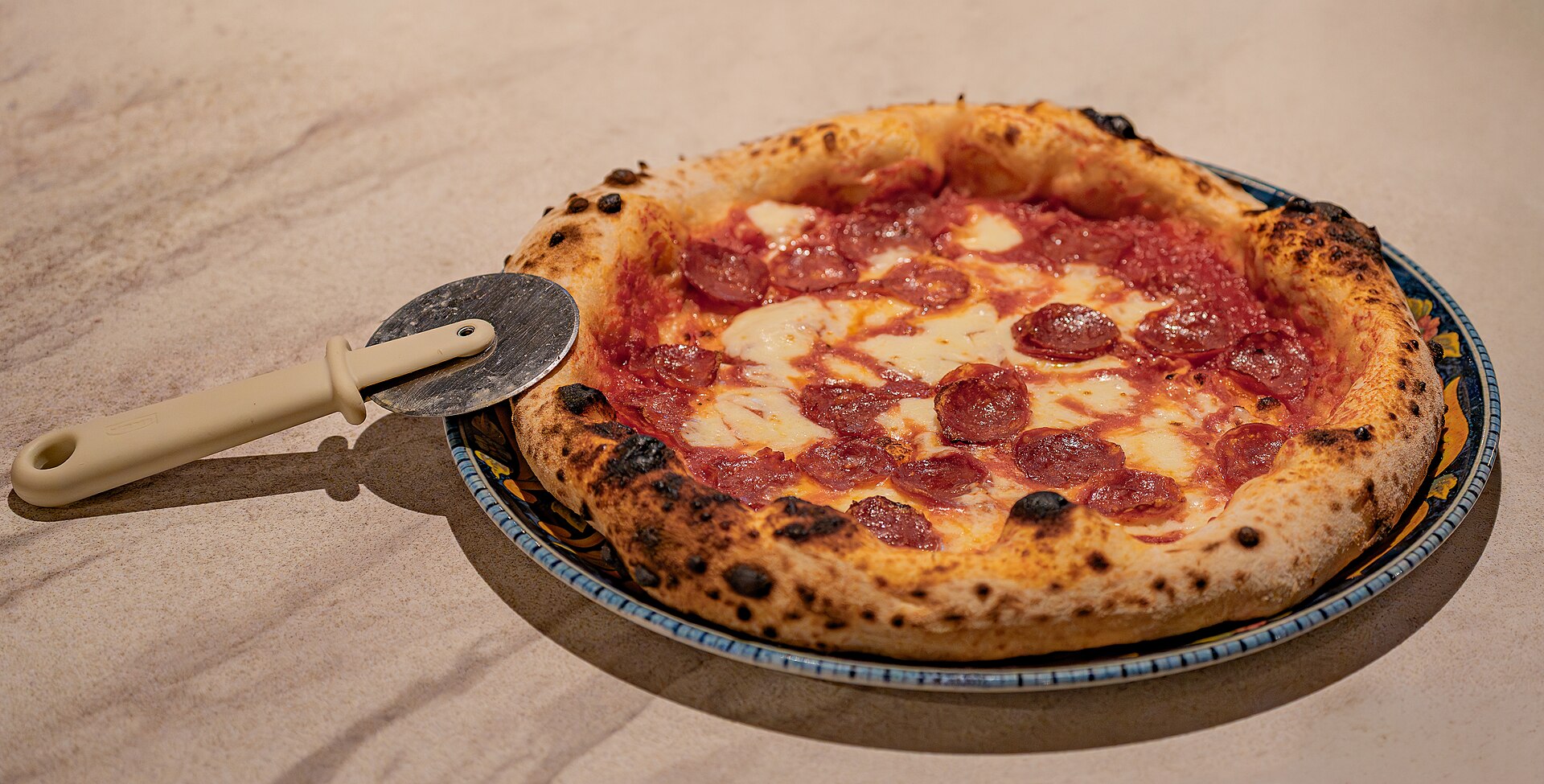 Wood-fired pizza