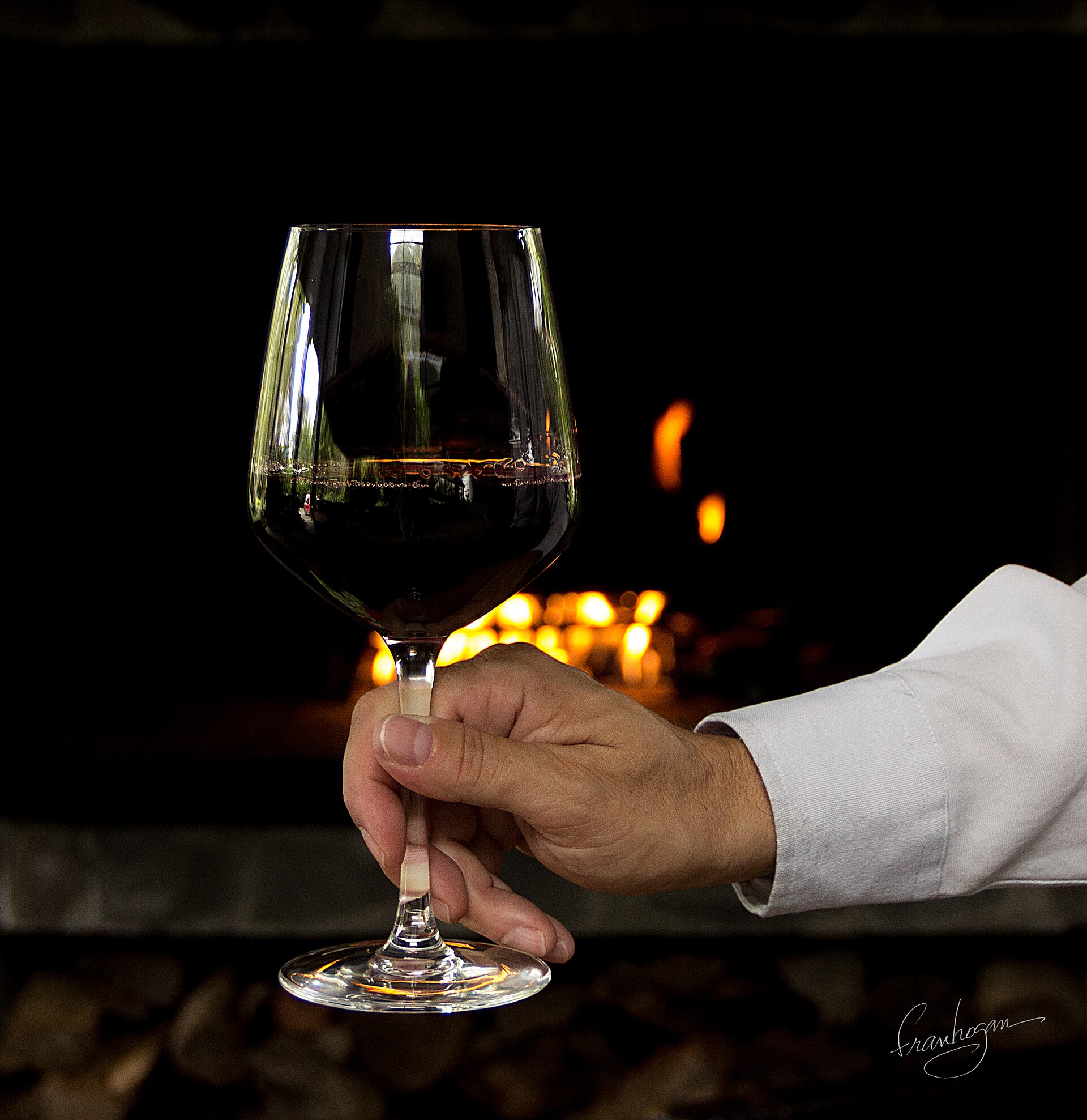 Wine by candlelight